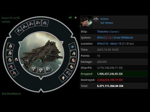 [EVE ONLINE / AMC] 26 OCT 2023 Killed Thanatos in Great Wildland