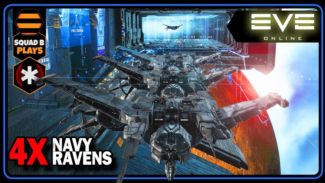 EVE Online — Multiboxing 4 Caldari Navy Ravens for 100M ISK/hr