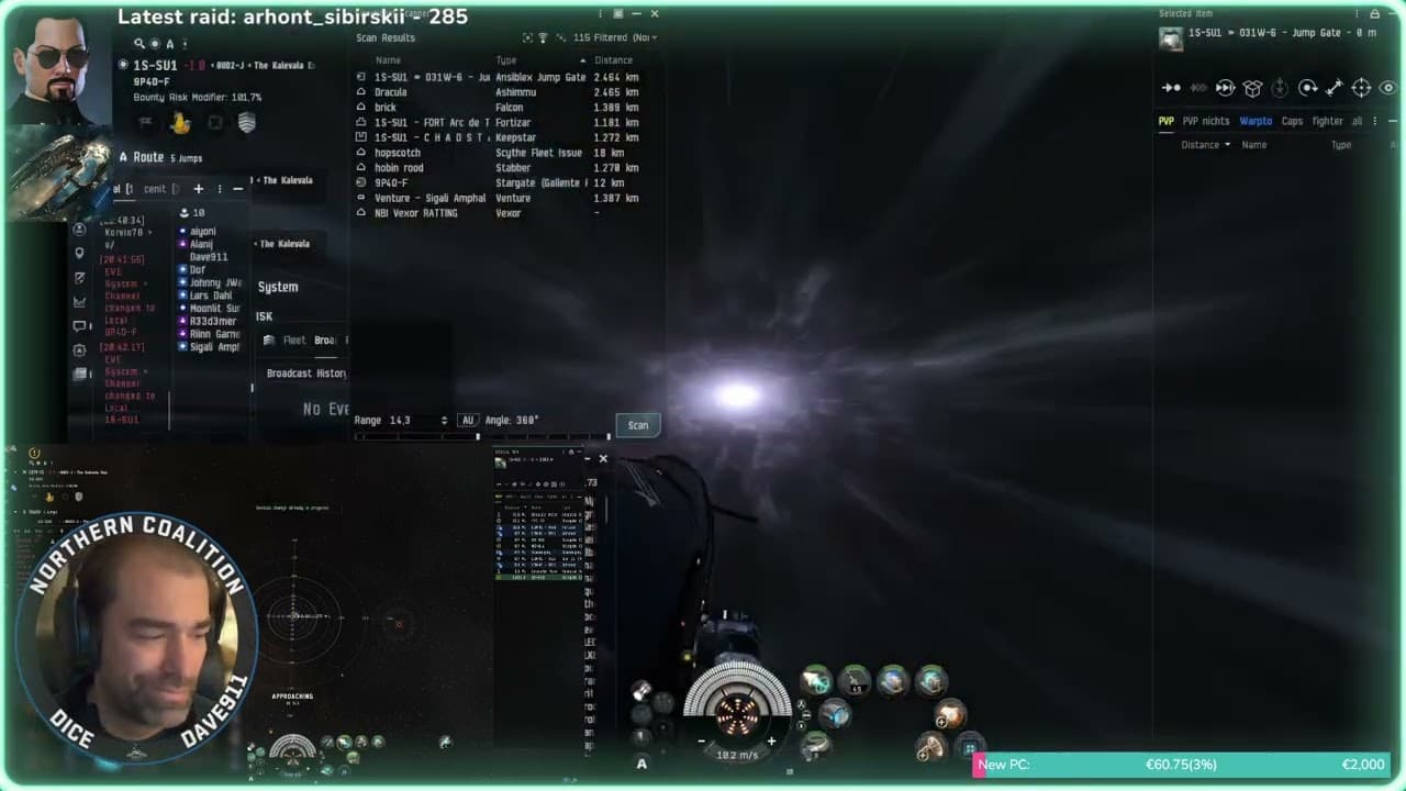 *EveOnline* *PVP* Fleet Hunter 2*very blingy Lokis murdered 07/11