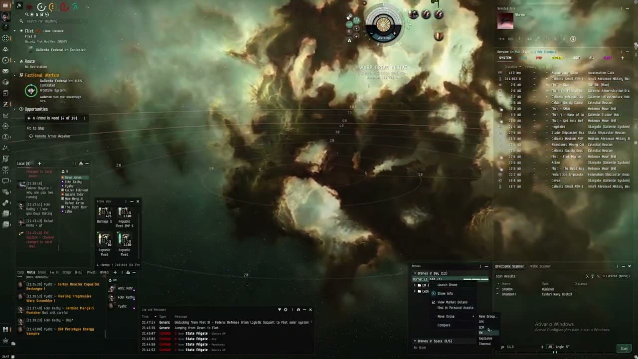 EvE 1x2 NoPoint shieldTank Algos vs Punisher and Hookbill - win