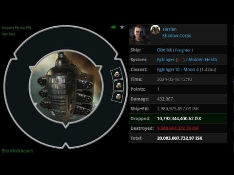 [EVE ONLINE / AMC] 16 MAR 2024 Killed and stole Obelisk in Molden Heath
