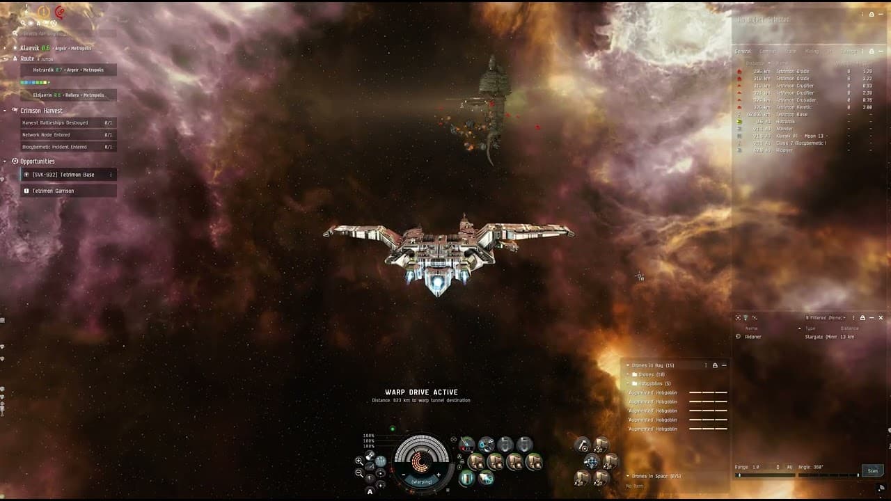 EVE Online: Crimson Harvest(The event Ver.2025) in a Tetrimon Base site, Golem