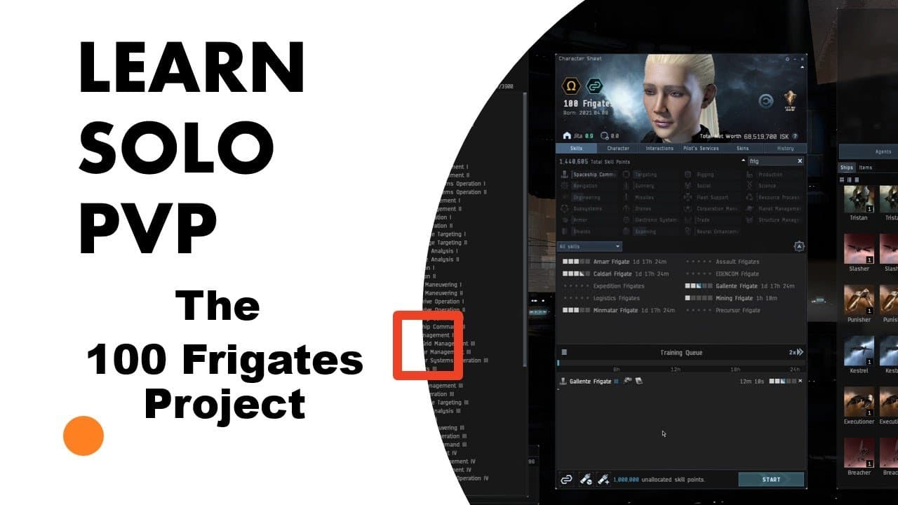 FRIG#000 "The 100 Frigates Project" - Magic 14 Skills | Learn EVE Solo PvP
