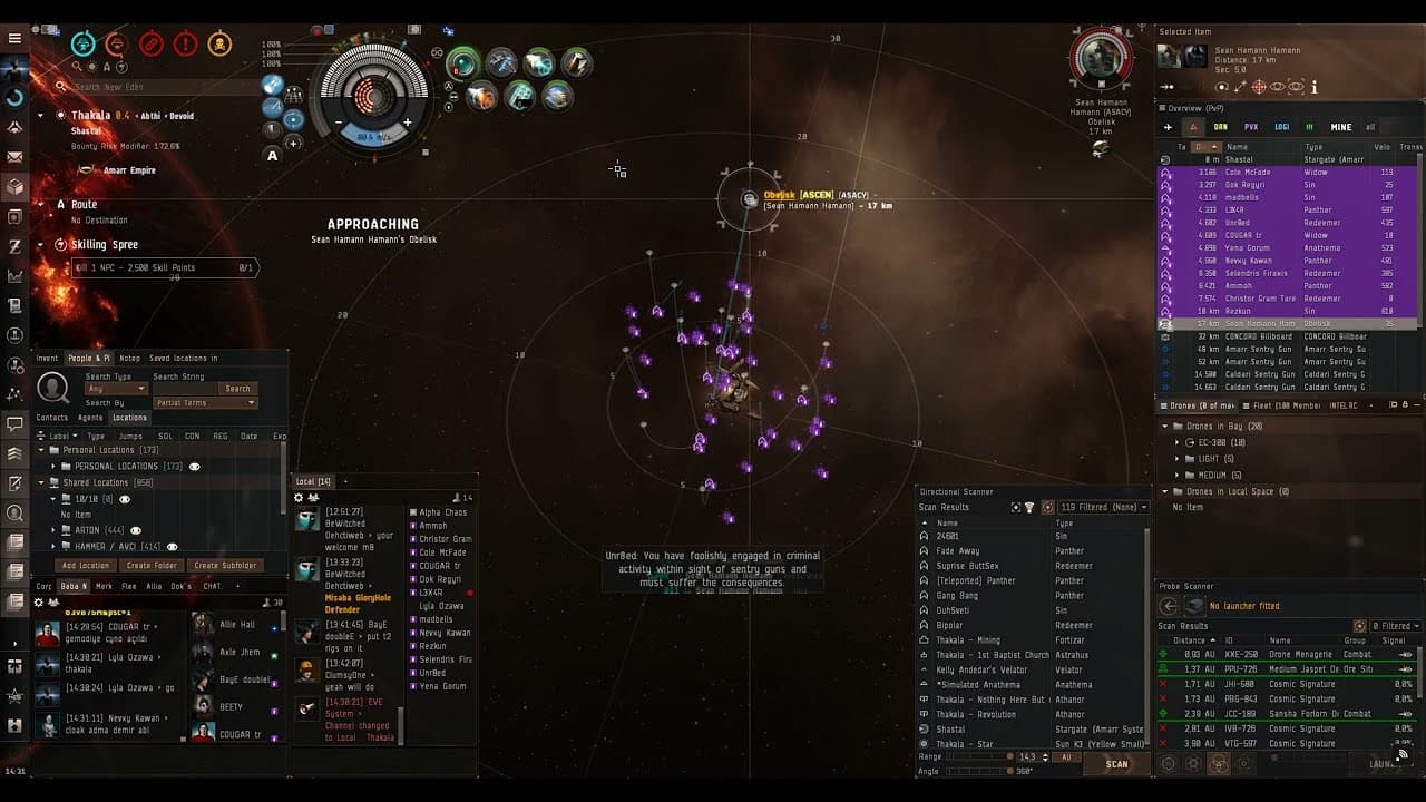Eve Online Freighter (OBELİSK) kill ~HAMMER of TITAN~