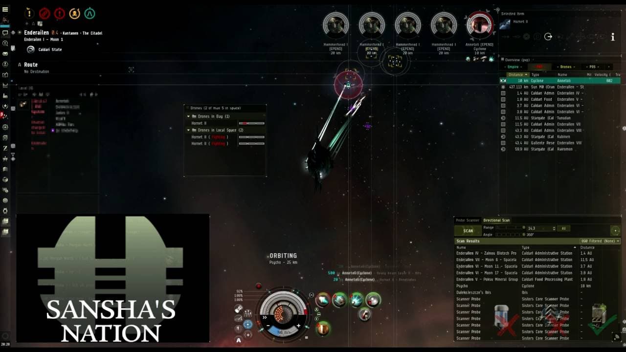 EVE Online - Dark-Rising: Sansha's Nation SOLO PVP - Nightmare - Phantasm