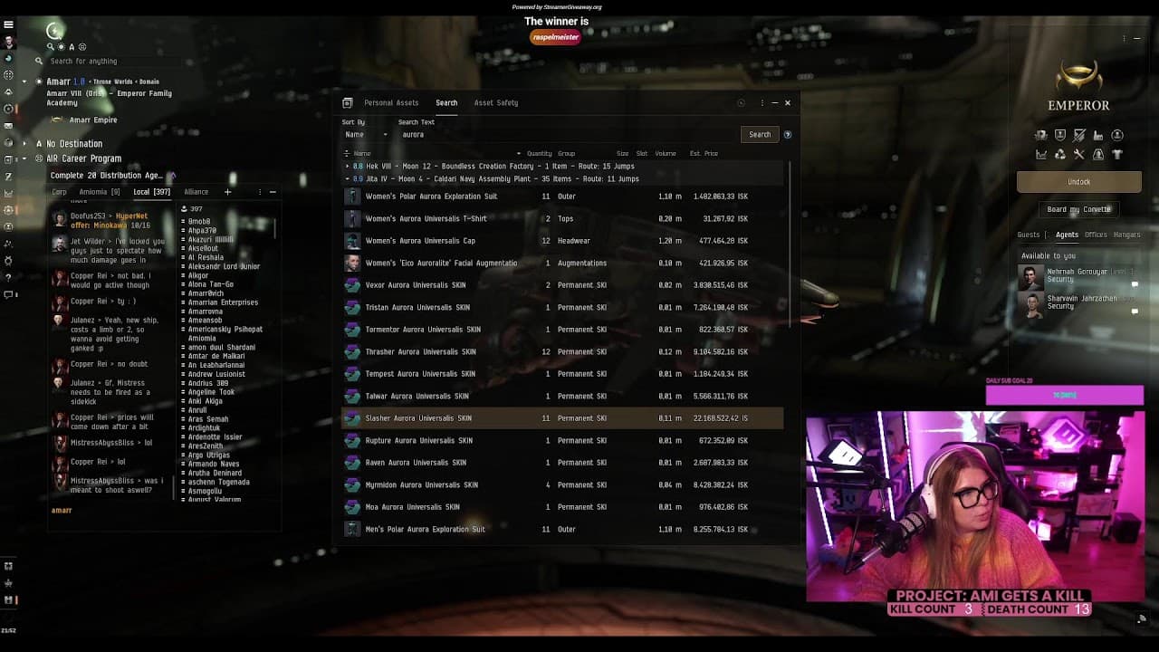 Eve Online PVP Friday with AMIOMIA