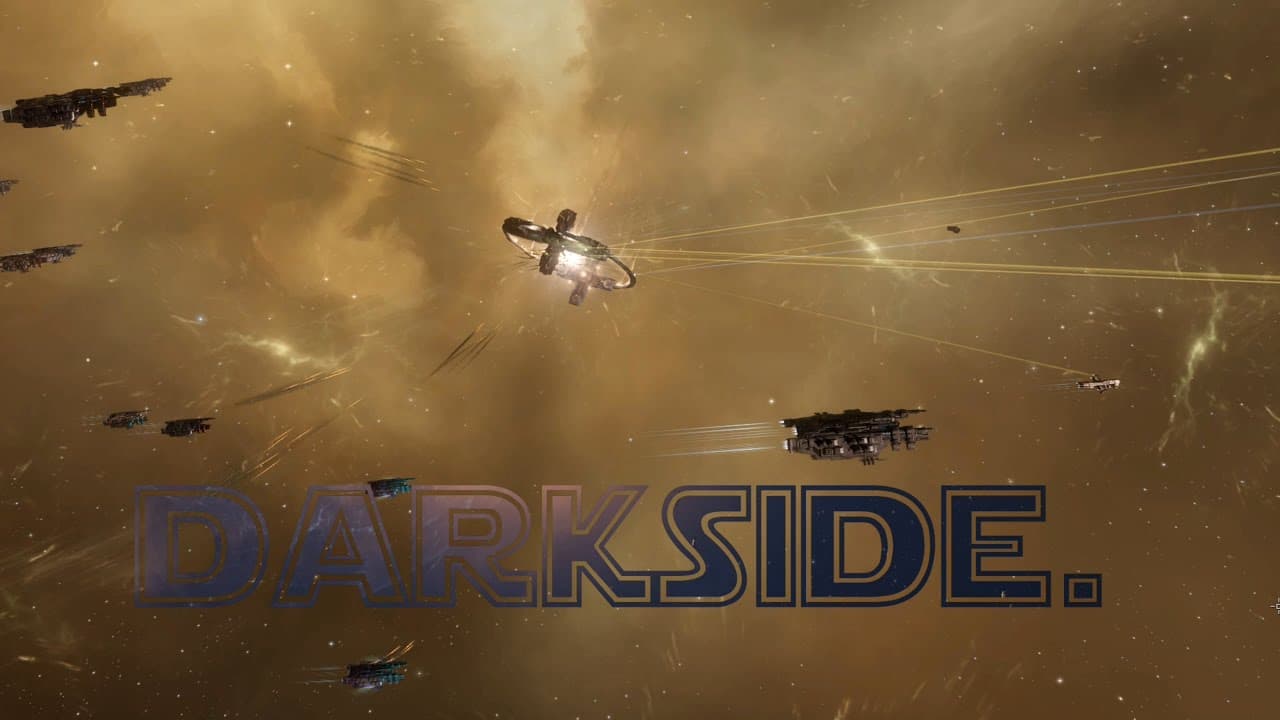 Eve Online. Darkside. Naga fleet (and drakes on preview, kek).