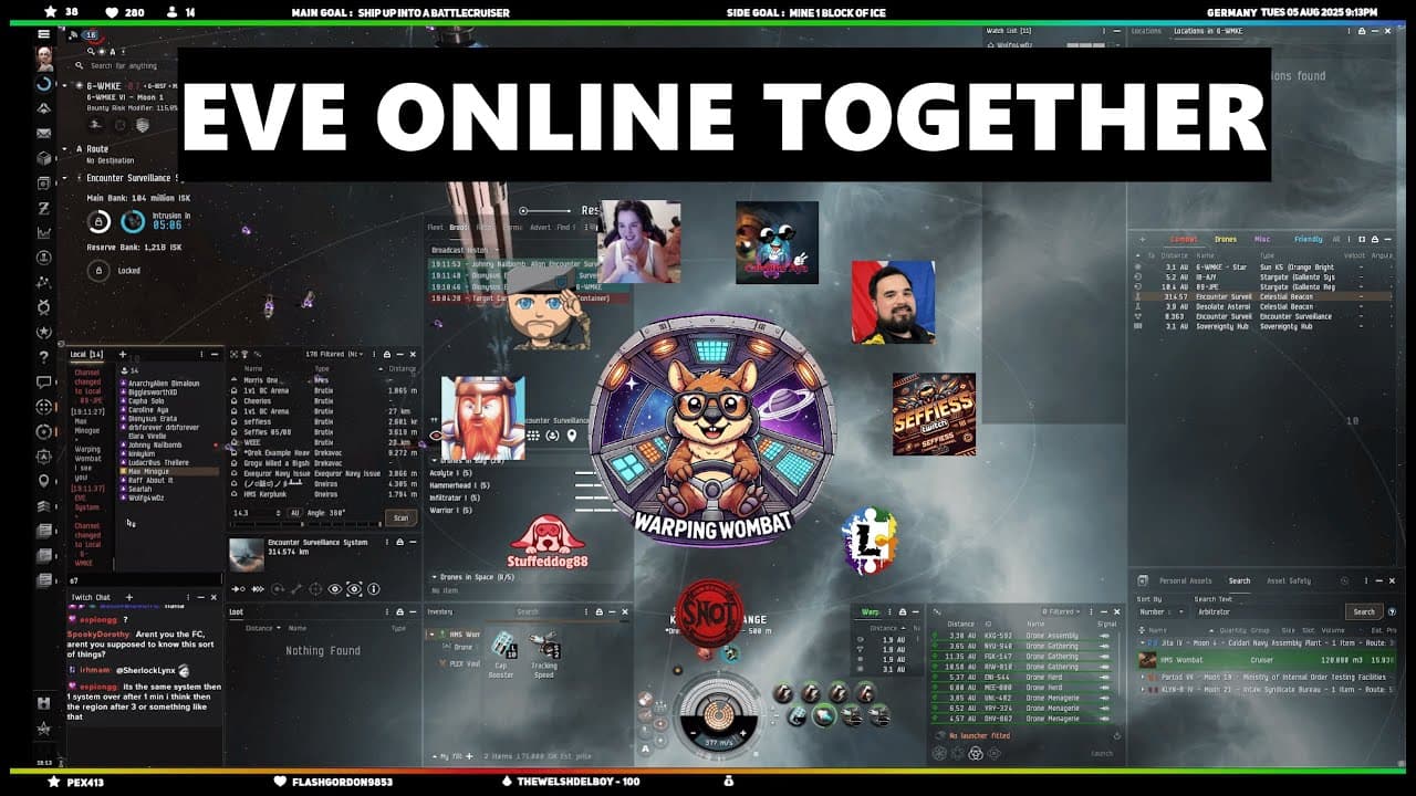 ESS ROBBING with a BUNCH of other creators! | EVE Online