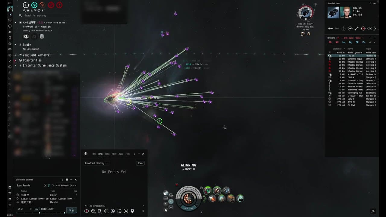 EVE Online — INIT. hotdrop into FRT stronghold | Phoenix Navy Issue Dread Kill (2025-09-17)