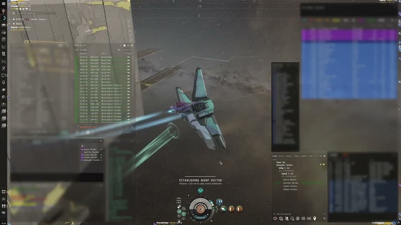 Multiboxing + Eve O Preview Setup  -   Walayden Obsidia - Eve Online - April 2024
