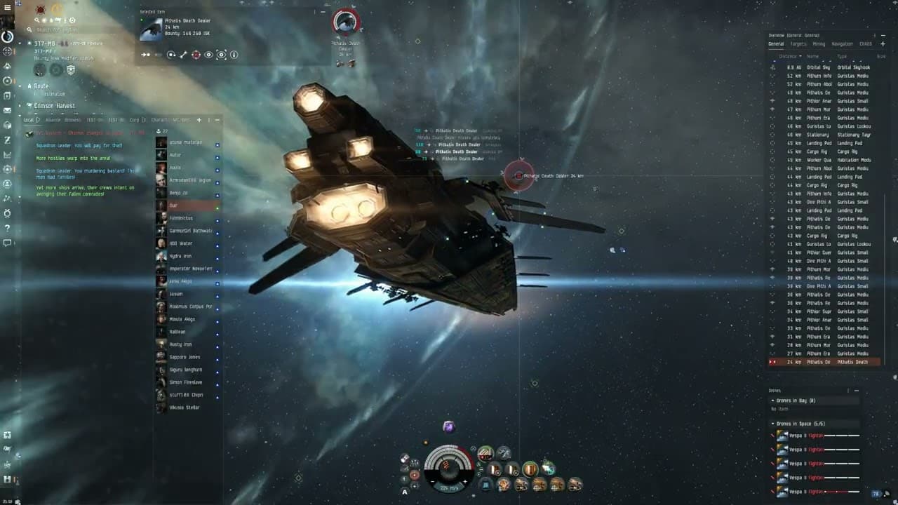 Guristas X_X got problems | Chill crabbing Hurricane fleet issue