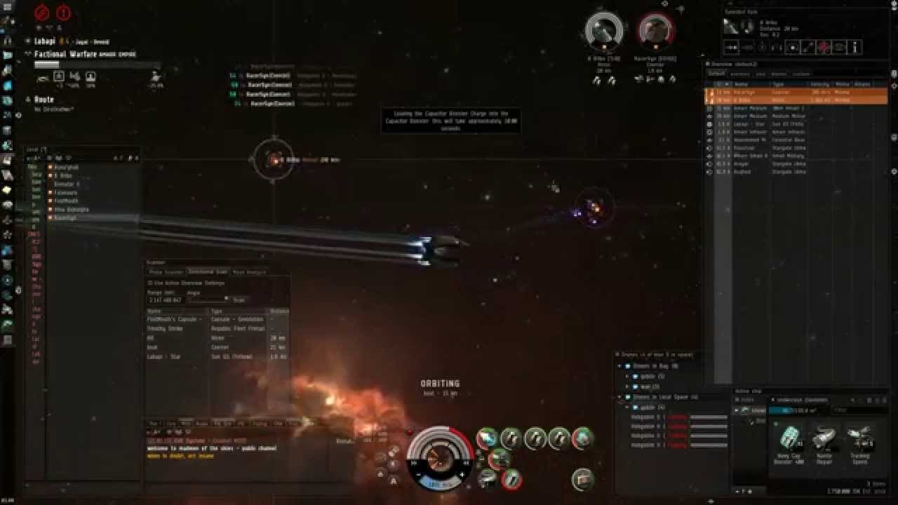 Eve Online: Sentinel vs Hyena, Coercer + 4 friends - solo pvp is dead