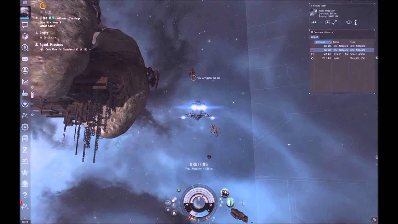 Let's Play Eve Online - Ep 5 - Military Career Mission 1 of 10