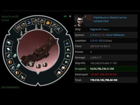 [EVEONLINE / AMC] 16 JUL 2023 Killed Ragnarok(Titan)  in Great Wildland