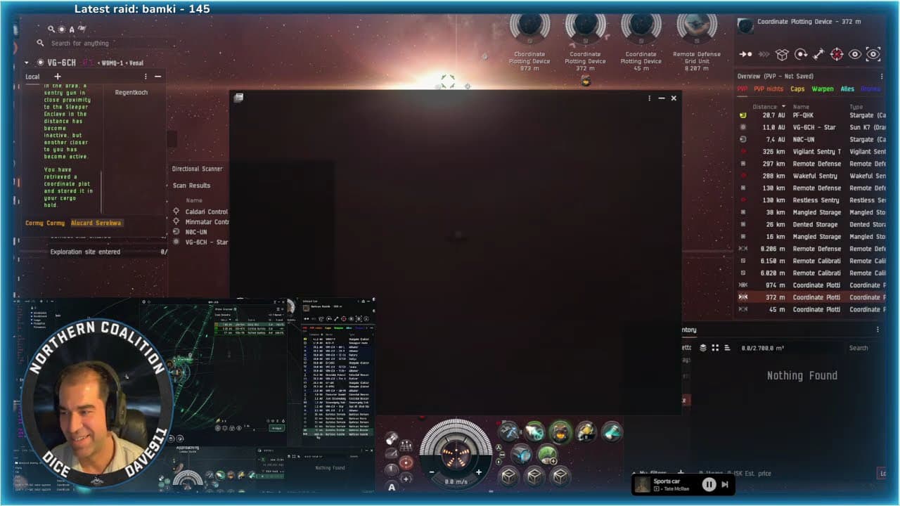 *EveOnline* *PVE/P* Hacking - ISK Farming + Cap fight YMJG-4 21/12