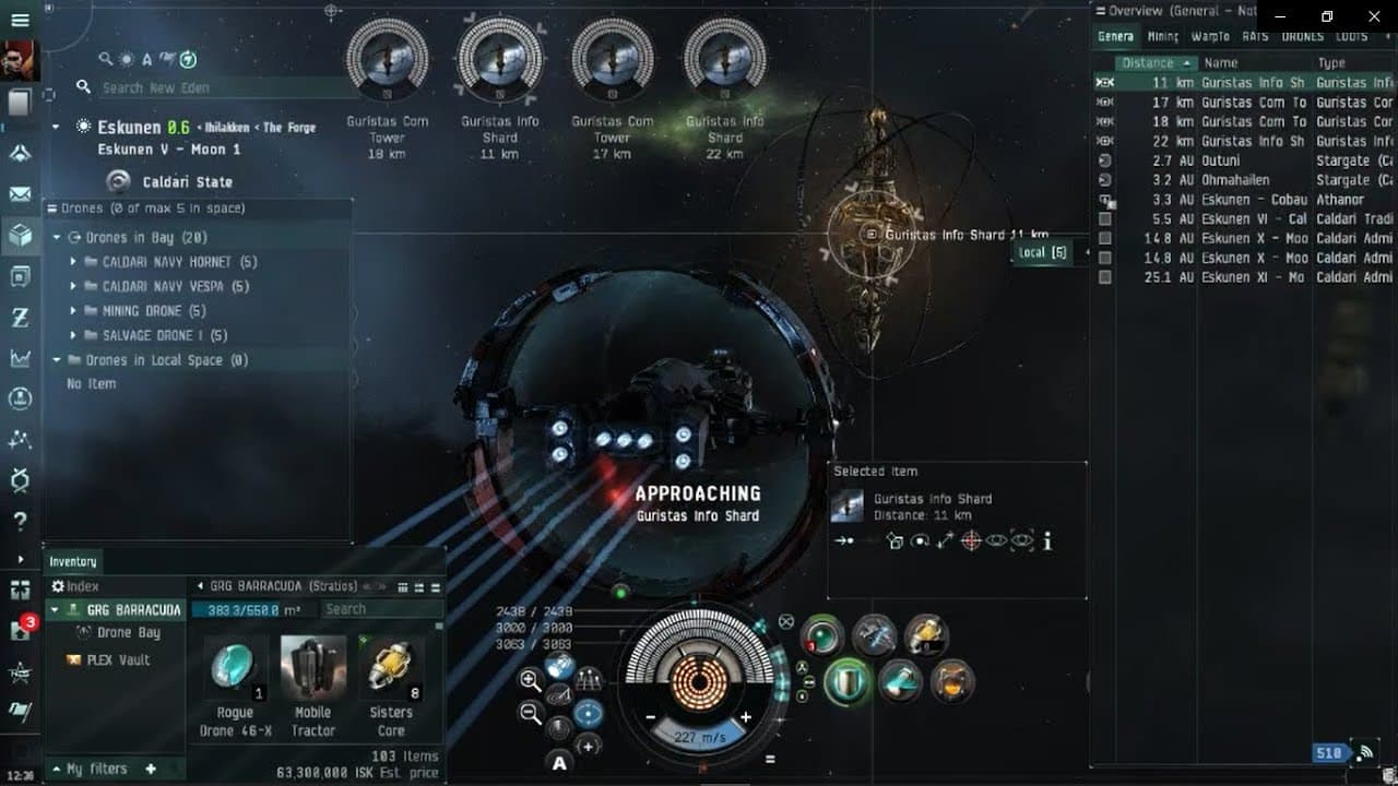 EVE Online - Stratios - Scan Down Cosmic Signatures & Combat Anomalies