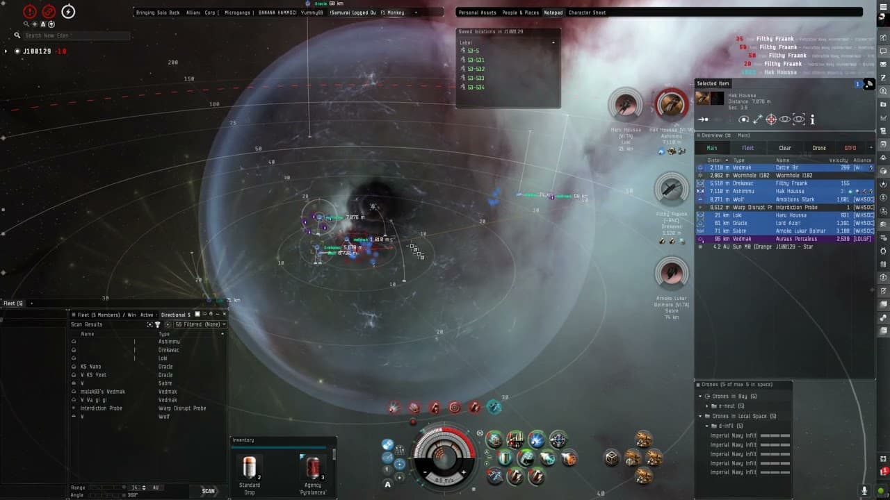 Small WH Chain Marauder Trap vs WHSOC | Vedmak, Vargur
