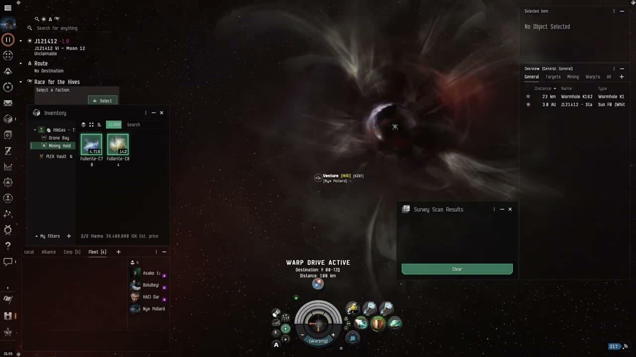 EVE Online Wh da 2. Gün Gas Madenciliği