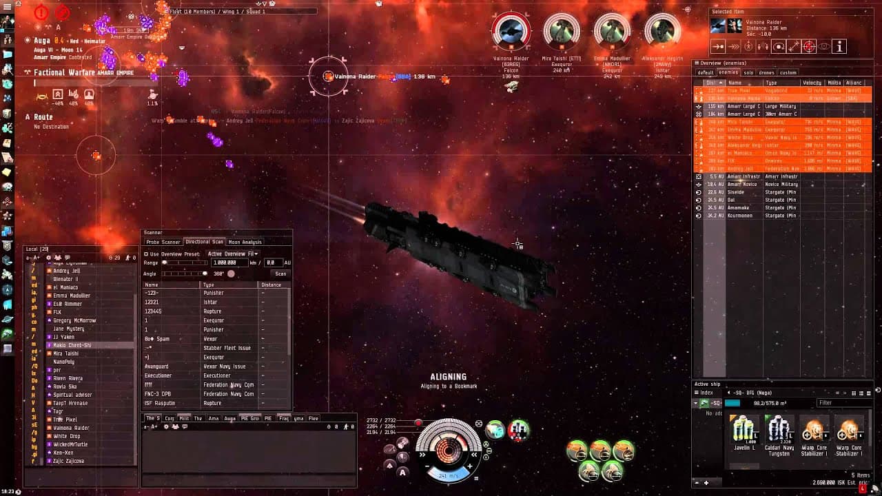 Eve Online: Naga - sniping spaceships