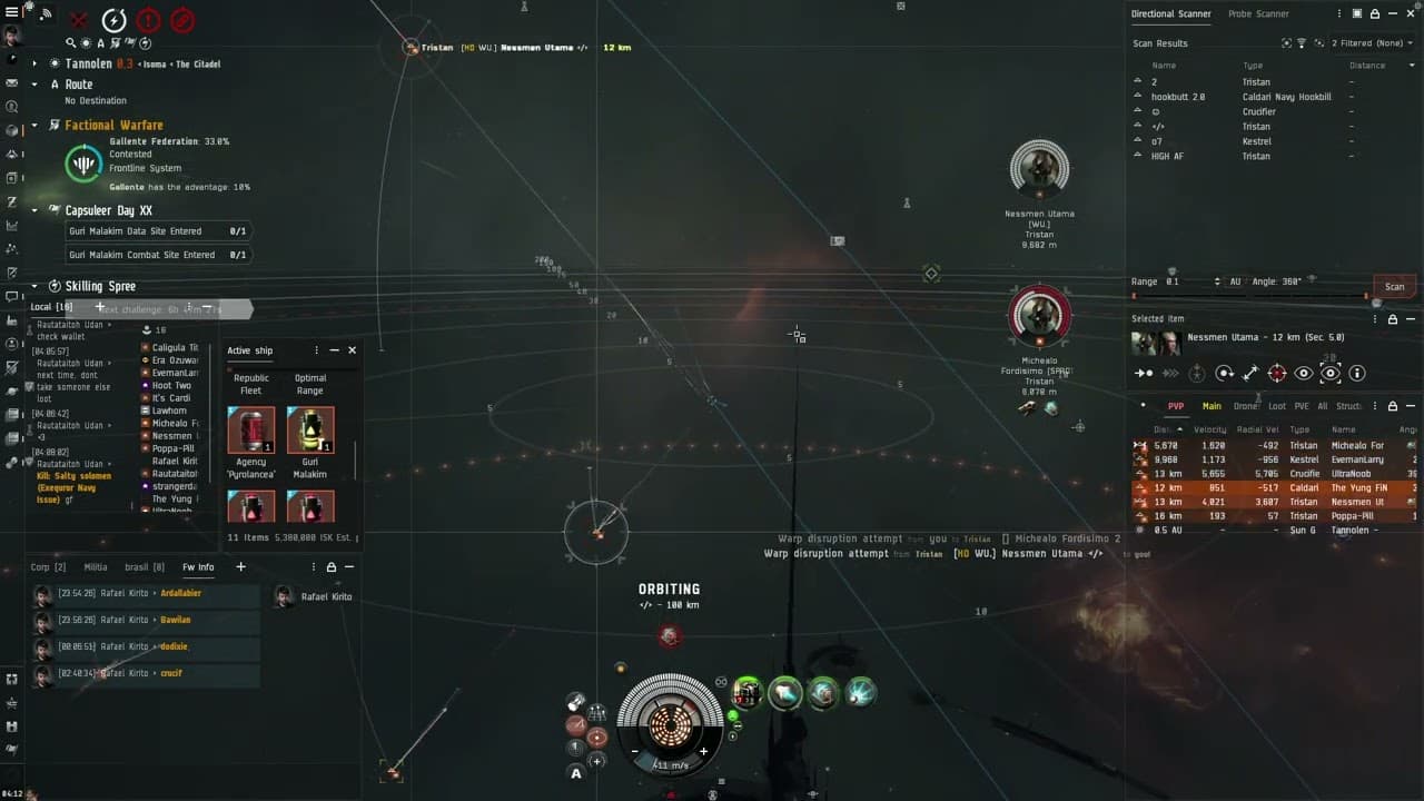 EvE 10mn Thrasher lost to gank