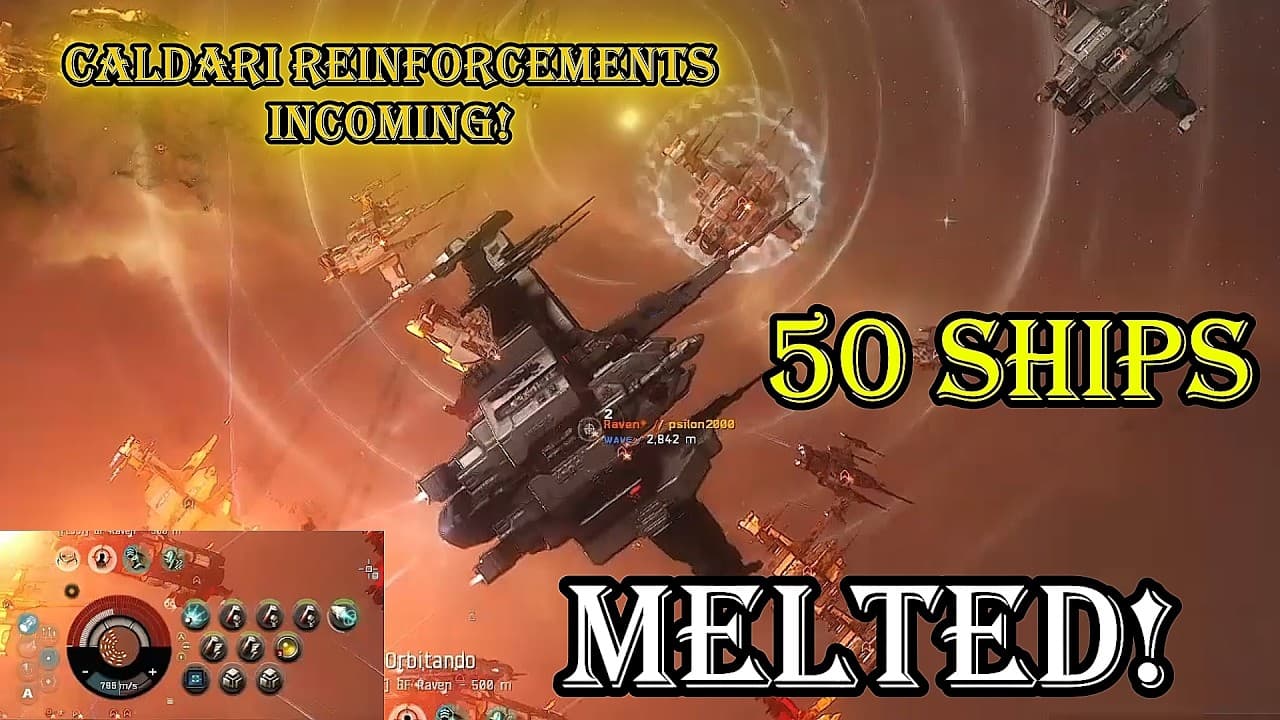50 Battleships Collided... and My Grid Completely Melted! (EVE Online)
