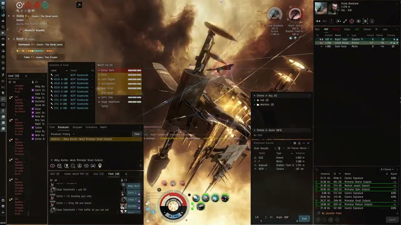 NEPF LowSec Roam SFI and Gnosis Gate camp break