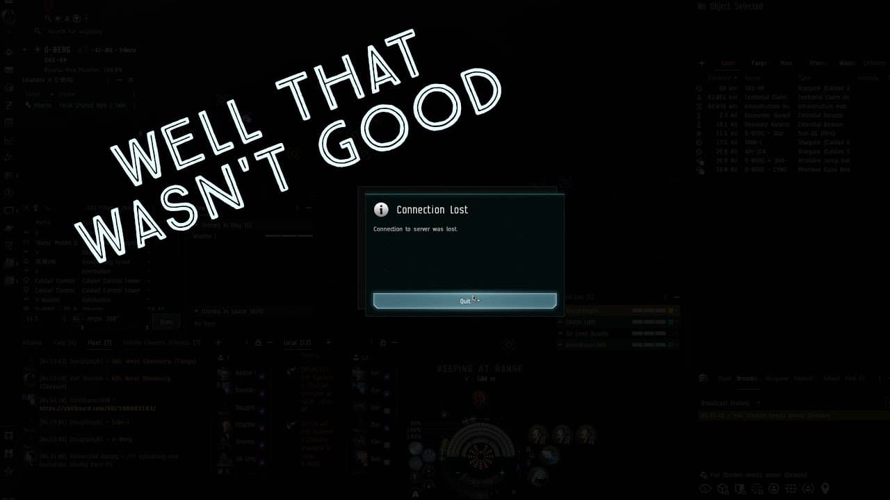 EVE Online - The DC of Doom.  I lost my ship.