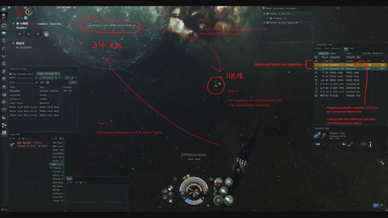 Solo PVP Taranis VS 2 Taranis and Manticore - Narrated PVP Lesson
