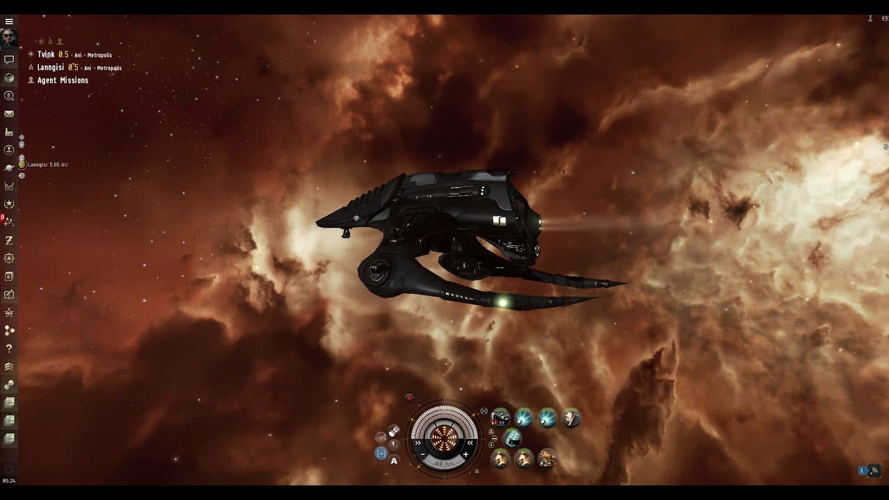 EVE Online - Sansha Anomic Agent Succubus L4 Burner Mission vs Daredevil