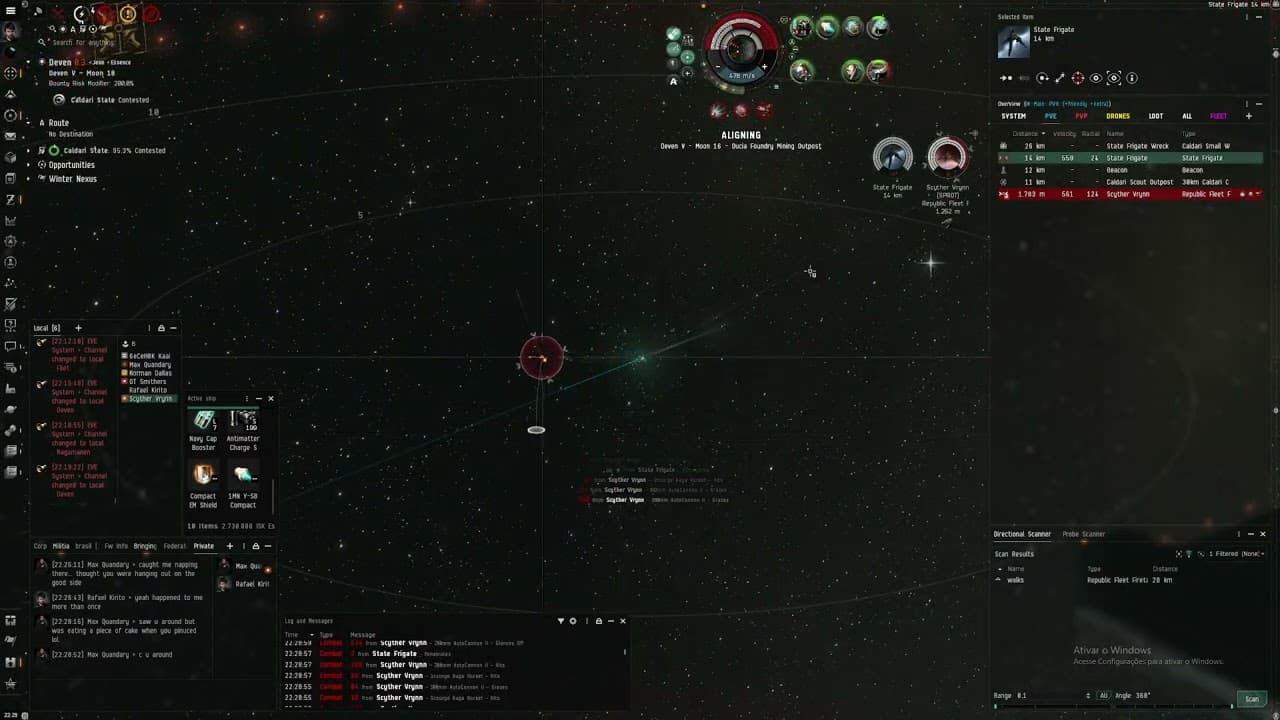 EvE DualRep Rifter vs AC Firetail - loose