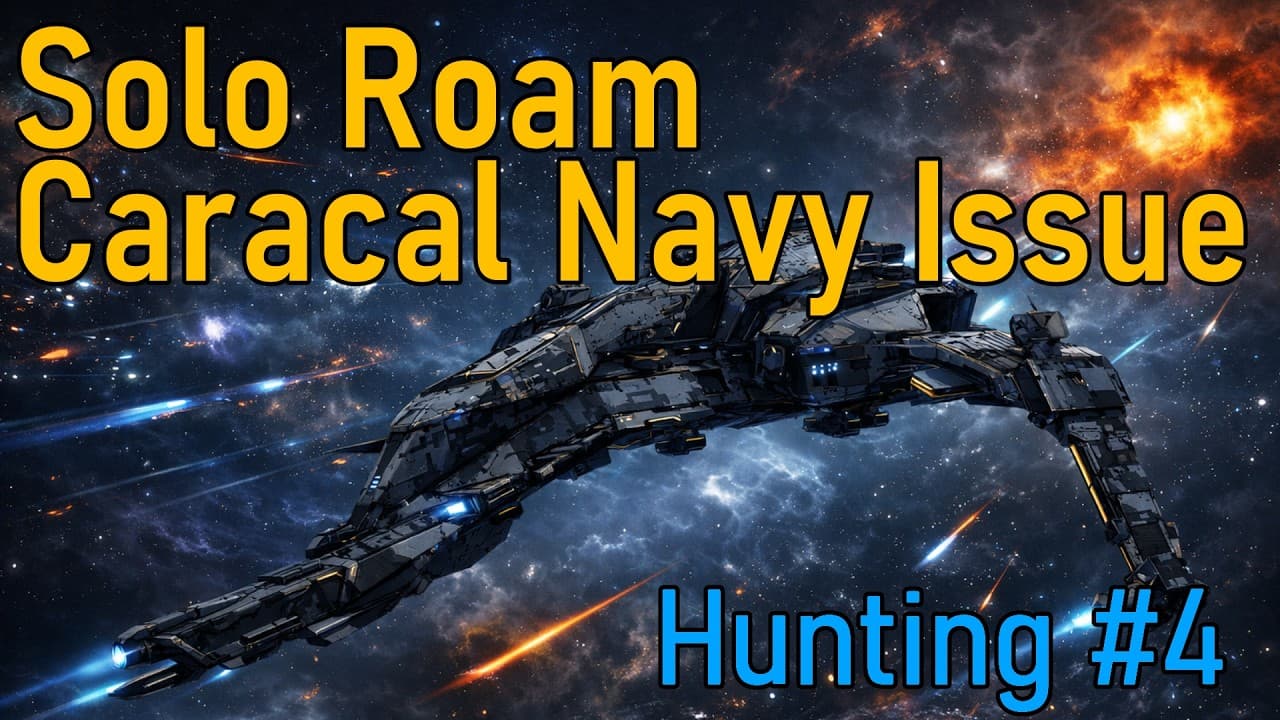 EVE Online - Caracal Navy Issue Solo hunt ratting ships in Null Part 4 - ラッティング艦狙いのソロローミング！
