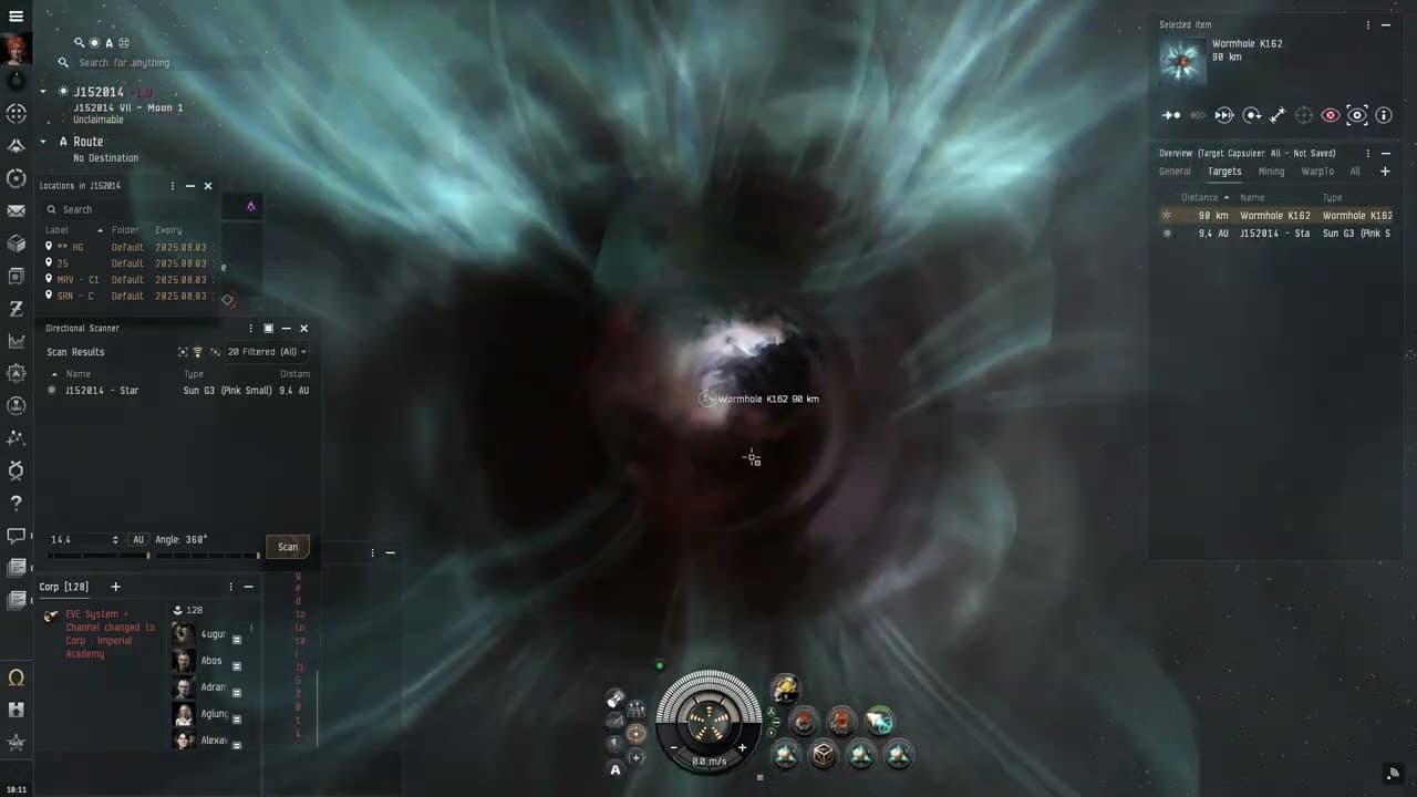 Proskok červími dírami a relic dobrodružství v EVE Online