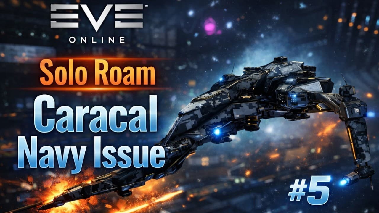 EVE Online - Caracal Navy Issue Solo hunt ships Part 5 - ラッティング艦狙いのソロローミング！