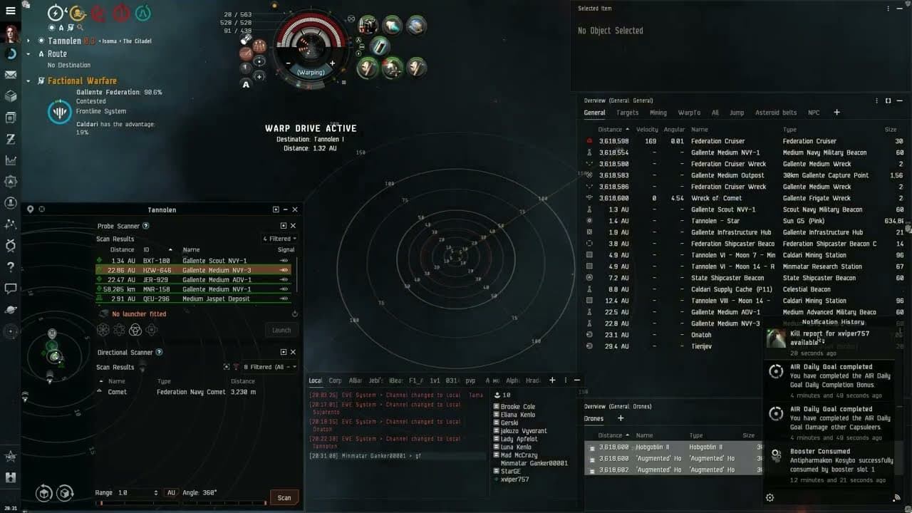 PvP 1v1 #19: Rifter vs Federation Navy Comet