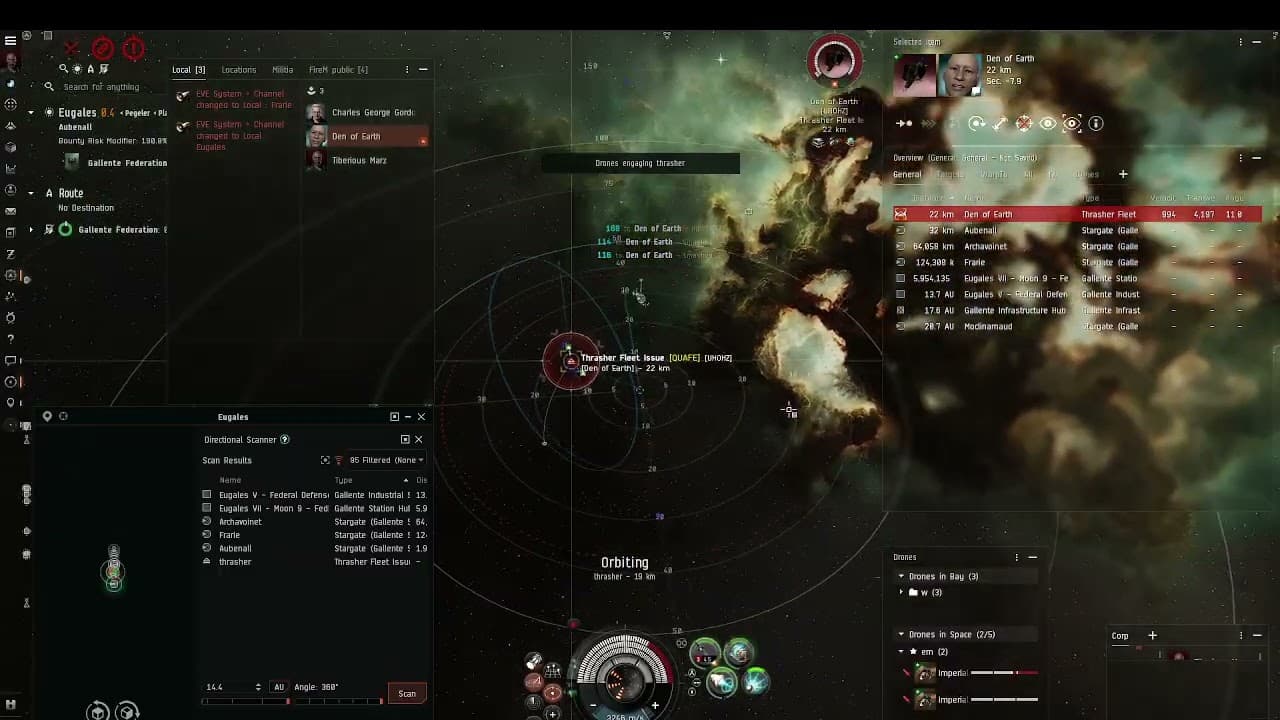Worm vs arty Thrash Fleet