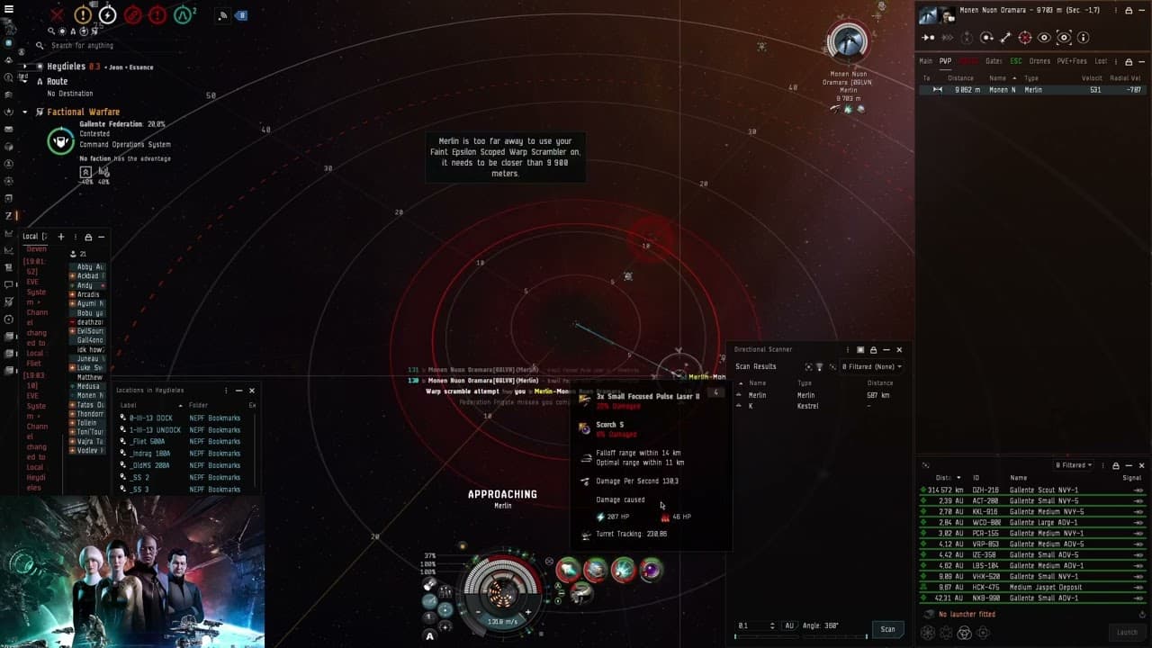 Solo pvp Executioner vs Kestrel and Merlin clip