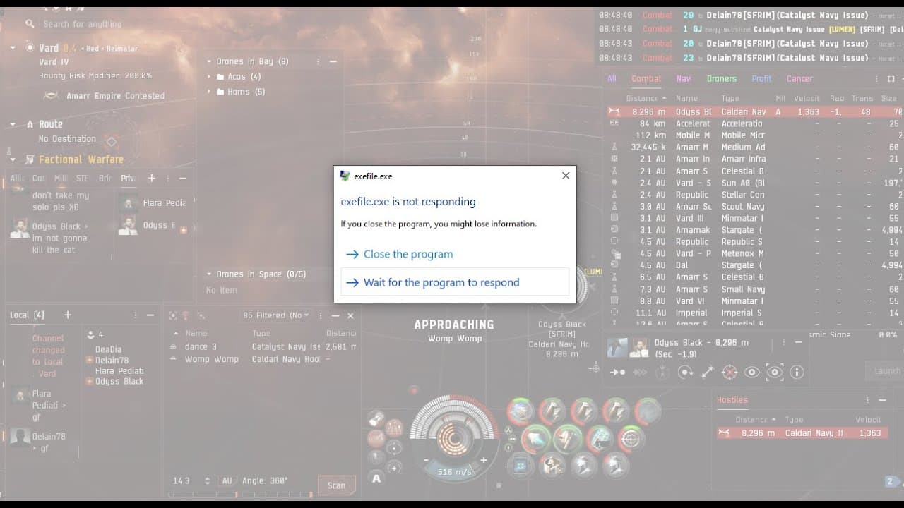 Scythe Suffers a Disconnect - EVE Online Scythe Solo PVP