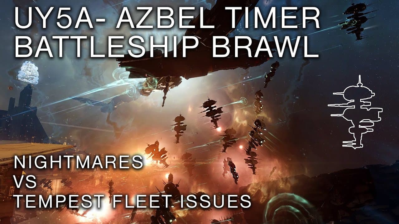 BIGAB - UY5A Azbel battleship brawl -  Nightmares vs TRI Tempest Fleet Issues