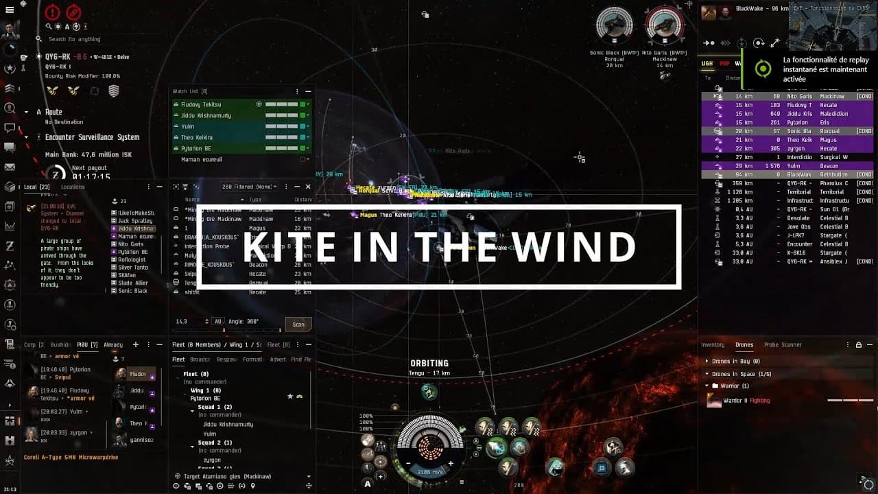 Kite in the wind : Small gang pvp