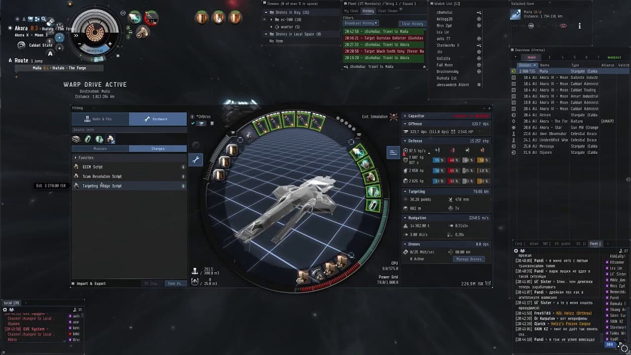 Eve Online. Drake Navy Roaming PvP