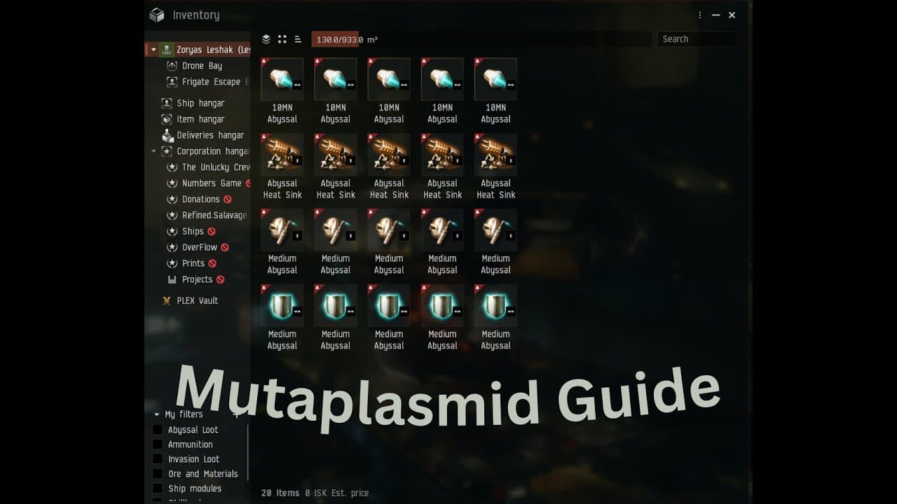 EVE Online - Mutaplasmid Rolling