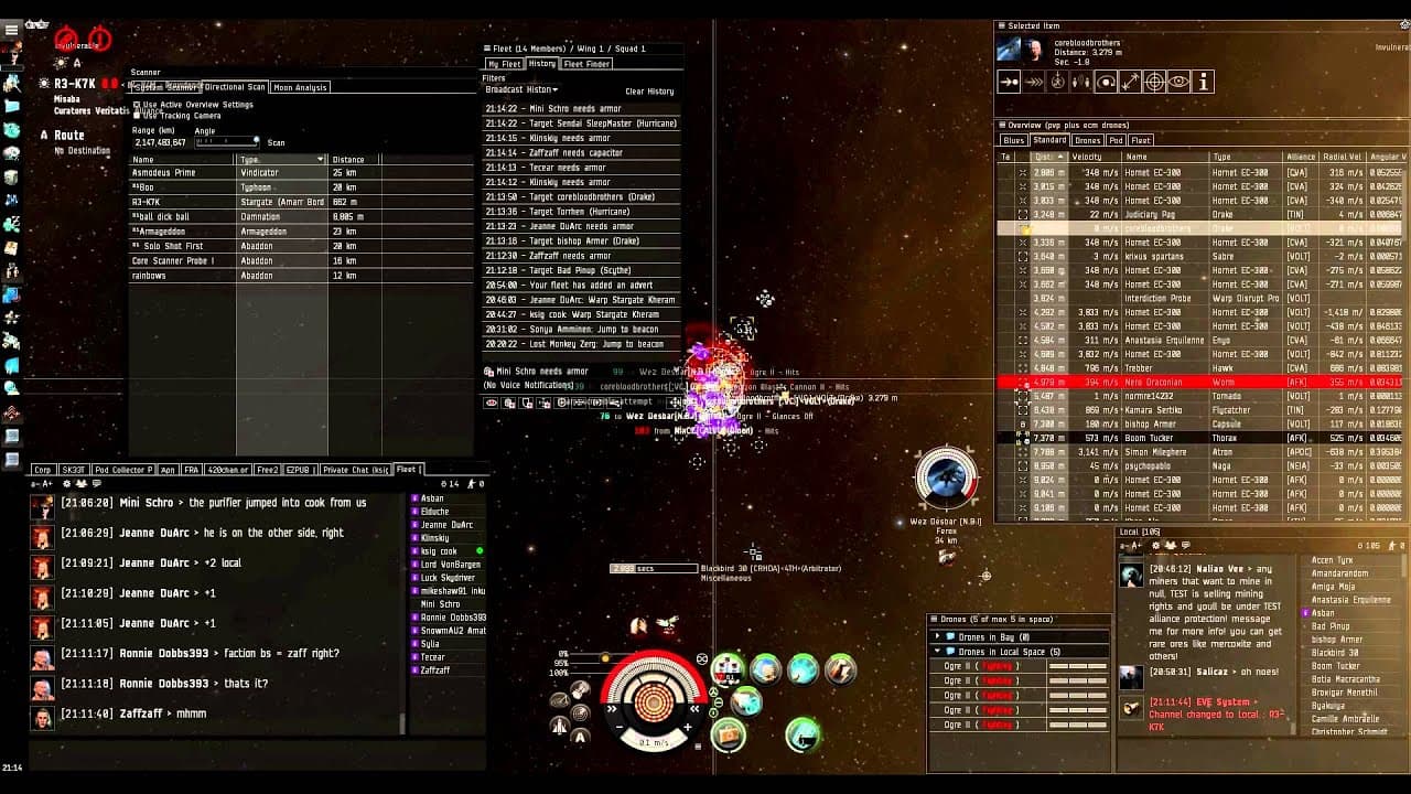 Eve online - Sinking a Triage Fleet