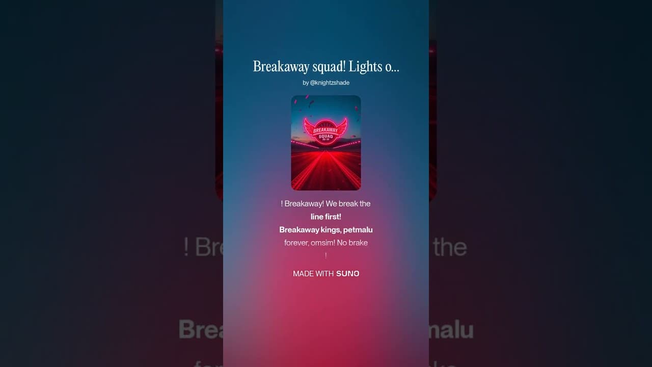 Breakaway squad! Lights out na! Sige, br