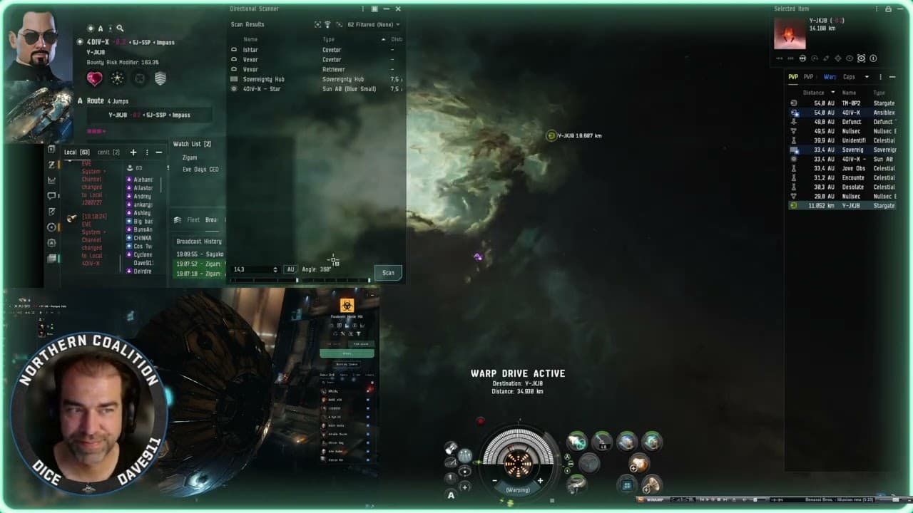 *EveOnline* *PVP* Fleet Hunter 21/07