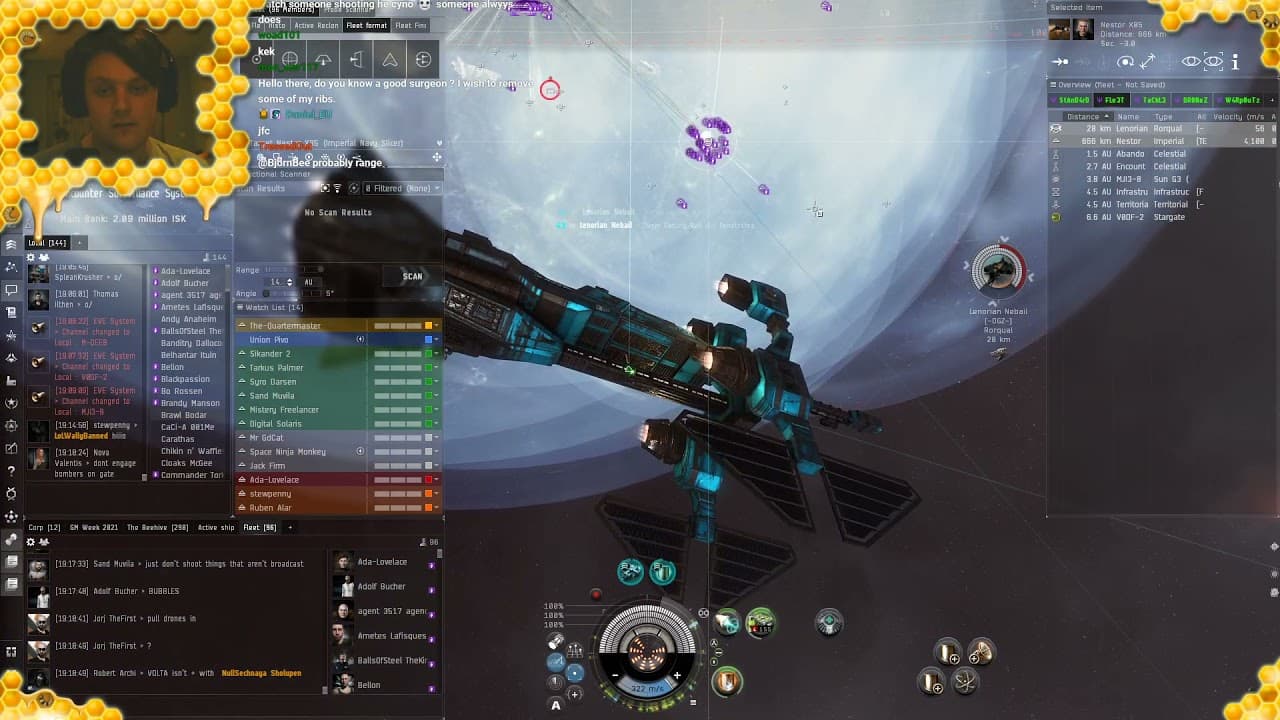 Flycatcher Fleet with Bombers Bar Support vs. Rorq & lots of things.