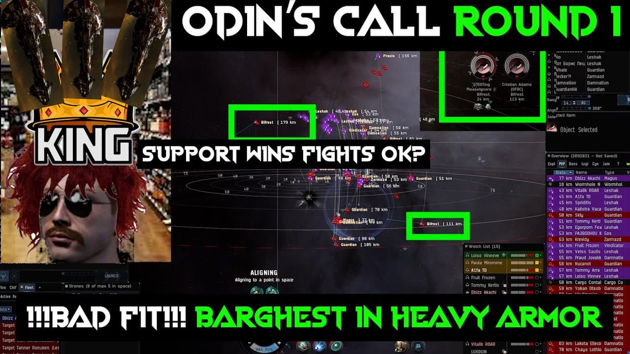 Odin's Call Round 1 - !!!BADFIT!!! Barghest in Heavy Armor, EVE Online, Wormholes PVP