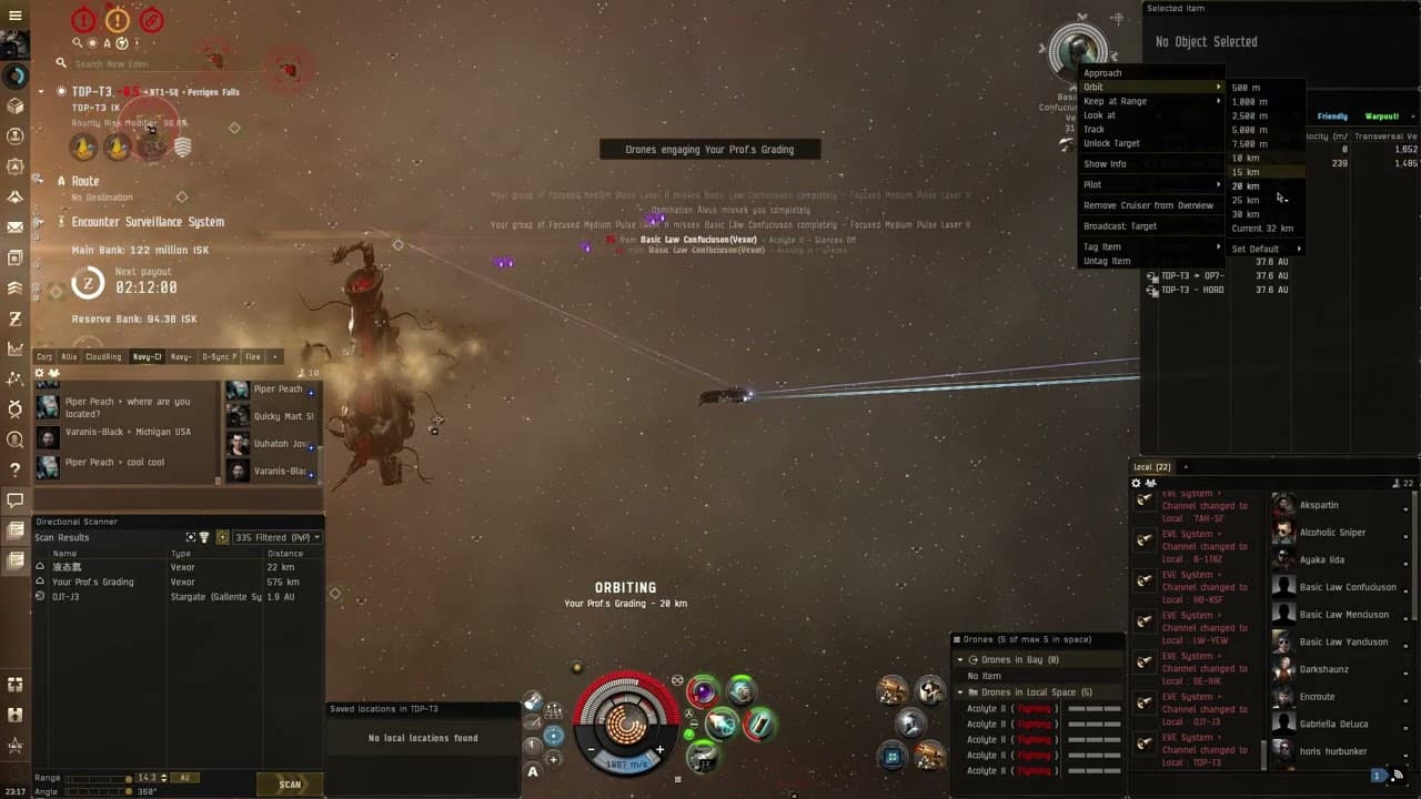 Eve Online Solo Omen vs 2 Vexors again