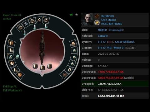 [EVEONLINE /AMC] 05 MAY 2025 Killed Naglfar in Great Wildlands