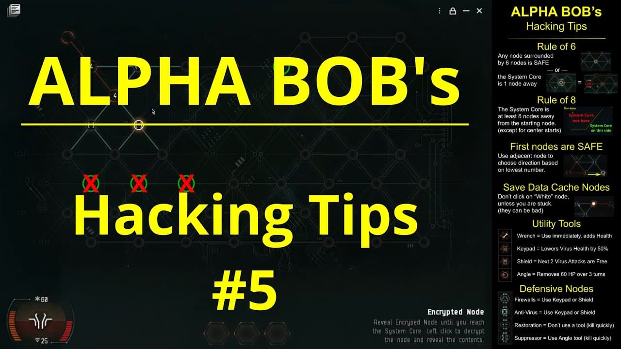 EVE ONLINE - Alpha Bob's Hacking Tips #5 (follow the numbers)