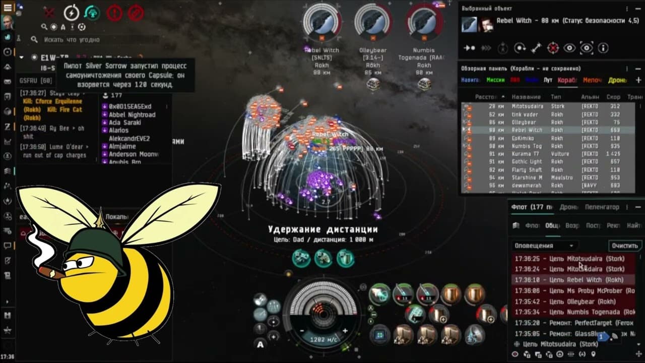 FC Arkadios Sol Raven Navy fleet vs Pandemic Horde Rokh fleet